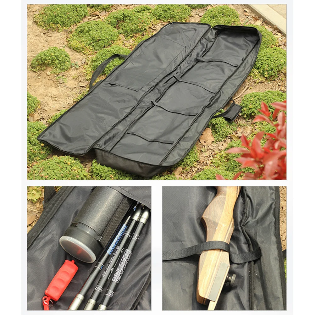 

170Cm Recurve Arrow Case Waterproof Canvas Hunting Tote Bag with Inner Strap for Bow Protection Multifunctional Sling Pouch