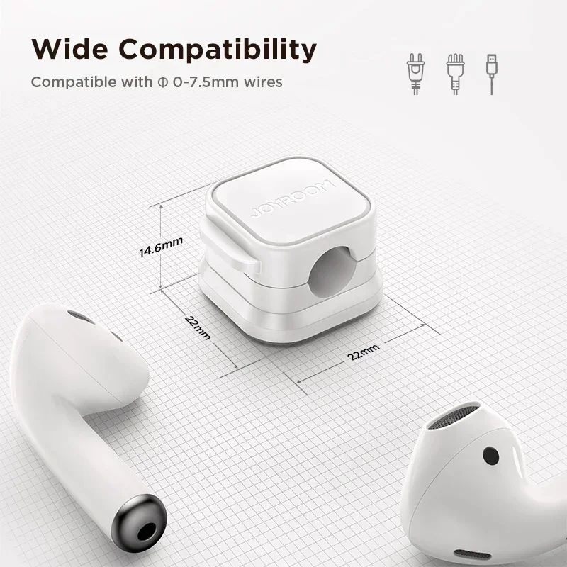 3/6 Pcs Magnetic Cable Clip Cord Holder Adhesive Wire Holder Keeper Organizer for Home Office Under Desk Cable Management