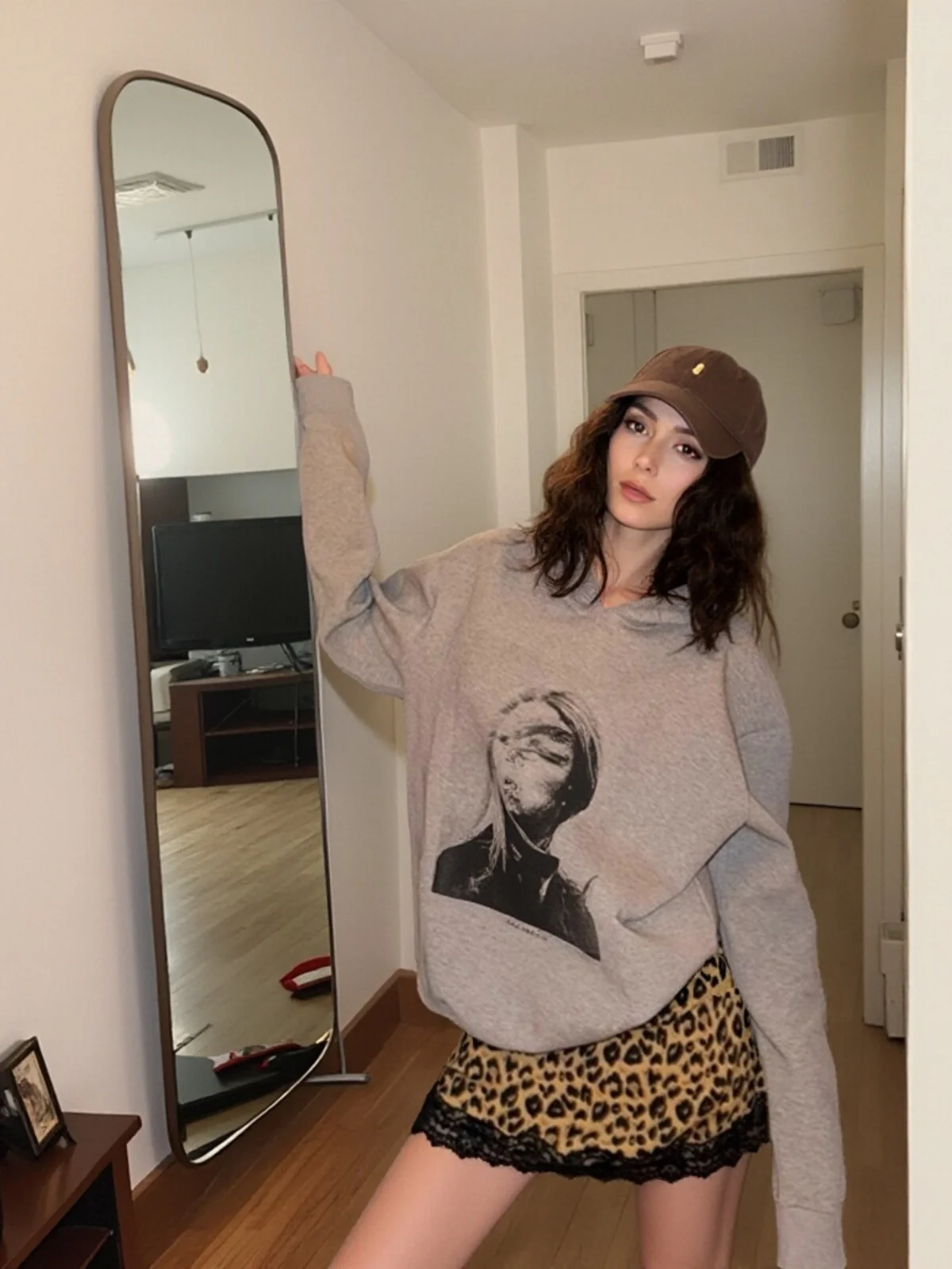 

American Retro Loose Women's Hoodie Sweatshirt Lazy Style Fall Winter New Arrival Comfortable Oversized Coat Top