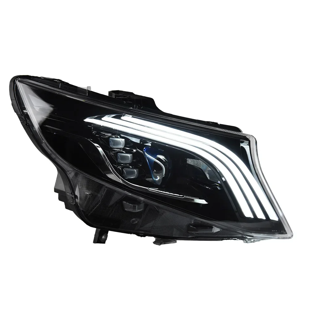 Luzes do carro para vito farol lente do projetor w447 sinal dinâmico cabeça lâmpada led faróis drl acessórios automotivos