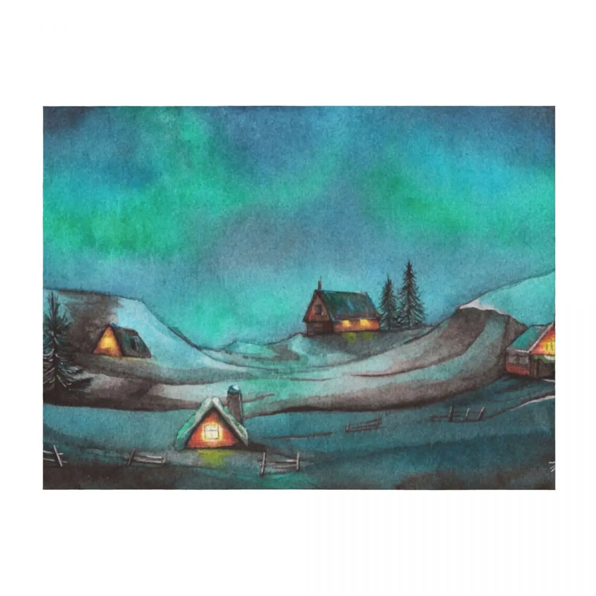 

Jol in Norway Throw Blanket Thermals For Travel Soft Plaid Picnic Large Blankets