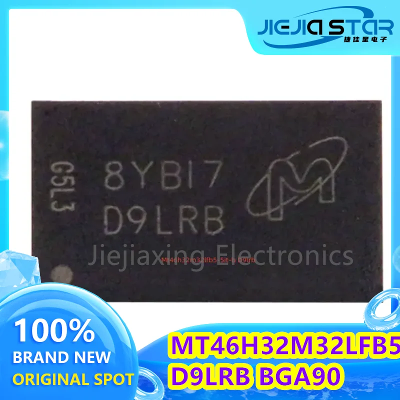 Original Electronics, 100% Brand New, Free Shipping, MT46H32M32LFB5-5 IT:B, 32*32 DDR particles, D9LRB, FBGA-90, 4PCs