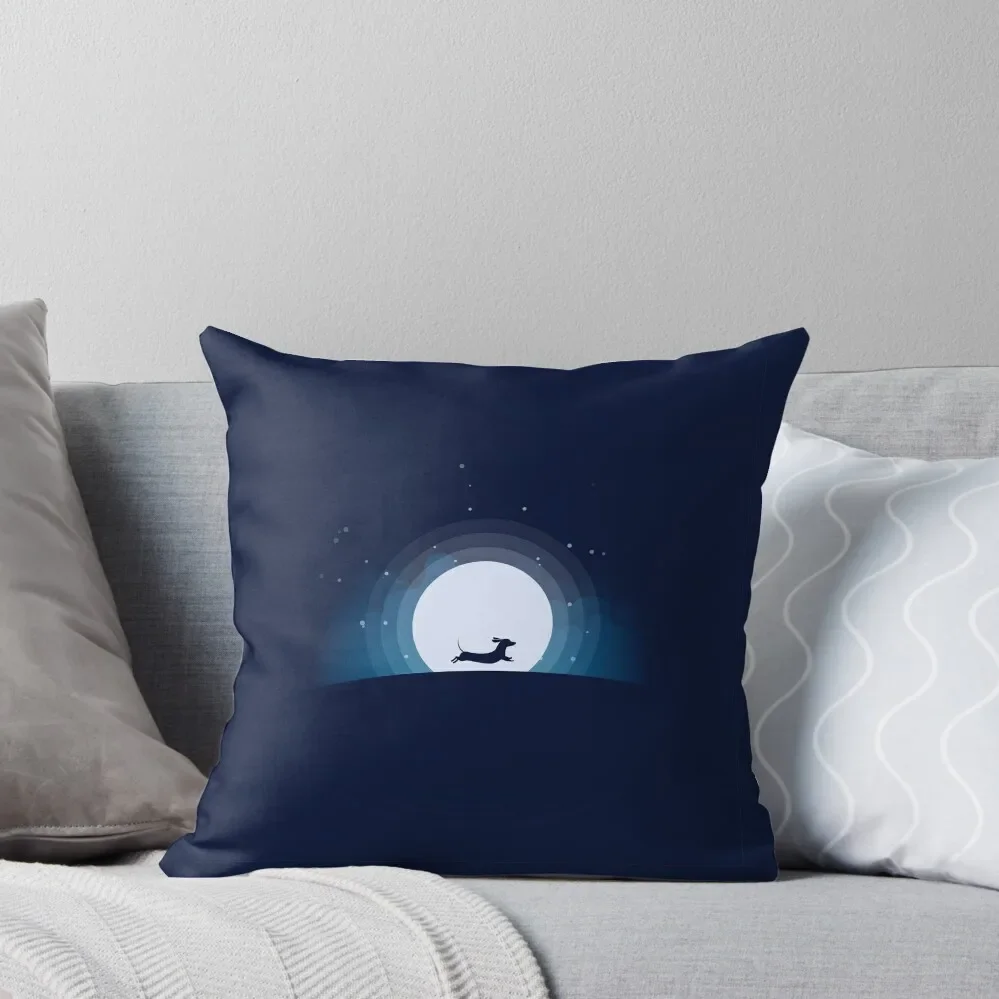 

Doxie on the Moon Throw Pillow Decorative pillowcase pillowcases for sofa cushions home decor items pillow pillowcase