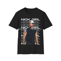 Nick Girl Nick Jonas Unisex Softstyle Tshirt Vintage Homage Bootleg Sweatshirt Retro Cotton Tee