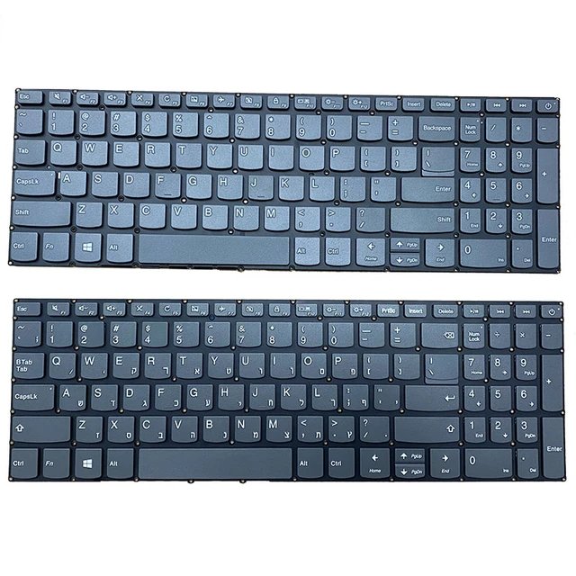 US Russian Hebrew Laptop Keyboard For Lenovo Ideapad L3-15IML05 L3-15ITL6  81Y3 82HL No Backlit English - AliExpress