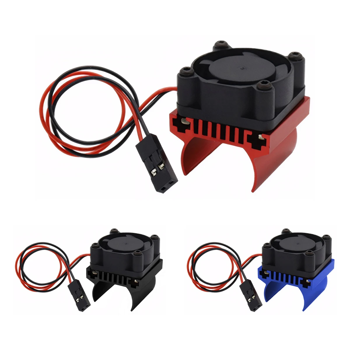 Aluminum Motor Heat Sink Metal Heatsink Motor Cooling Heat Easy To Install Just Press On Motor Red