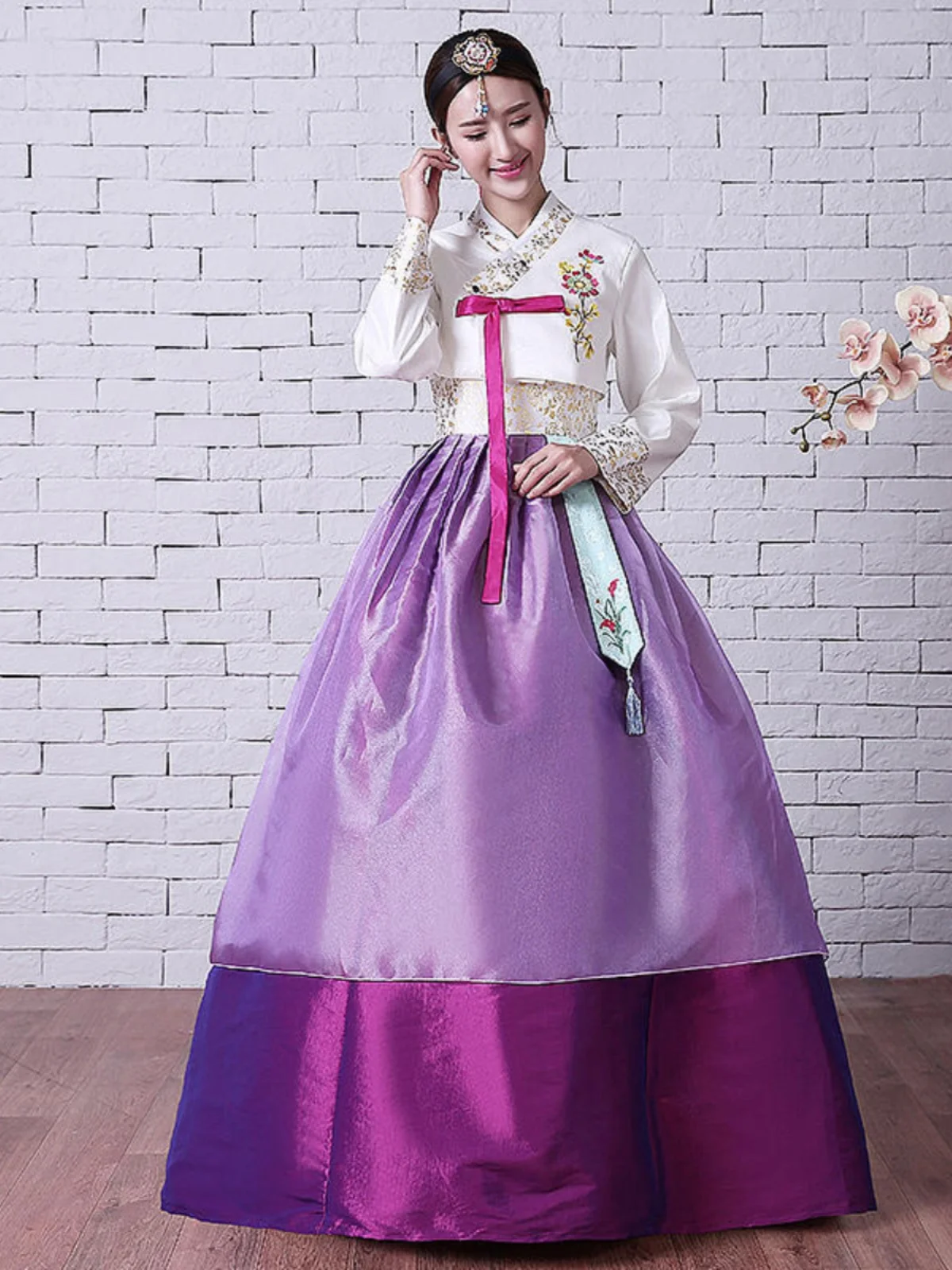 

New Korean Ethnic Women's Traditional Costume Performance Dance Suit YangJi National Women's Ancient Faion ow Outfit