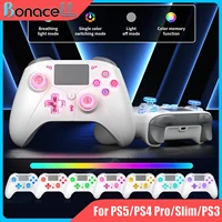 Mando inalámbrico para PlayStation 5/PS5/PS4/PC/iOS/consola de interruptor, controlador de juego con Sensor giroscópico de 6 ejes, funciones Turbo de doble vibración