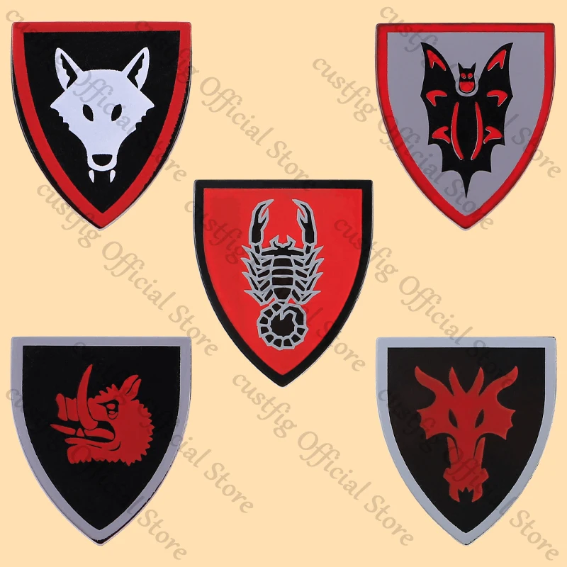 Medieval Castle Knight Armor Figures Building Blocks Military Army Soldiers Vest Shield Helmet Accessory Bricks Kids Toys Gifts