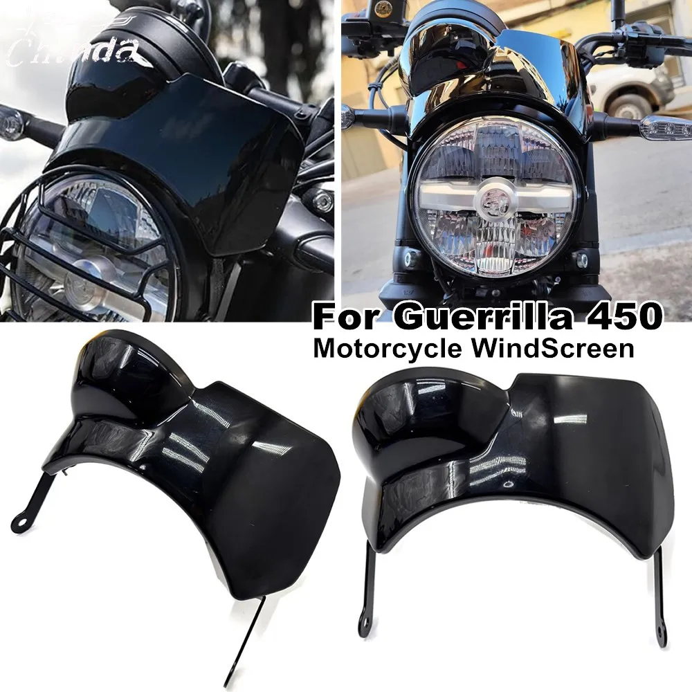 

Для Guerrilla 450 Guerrilla 450 2024-2025 аксессуары для мотоциклов ветровое стекло козырек дефлектор солнцезащитный козырек
