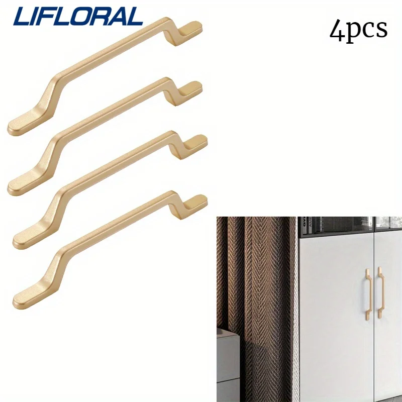 

4pcs Handles Drawer Cabinet Furniture Kitchen Handles for Cabinet Knob Door Drawer Furniture Kitchen Simplicity Knob Hardware
