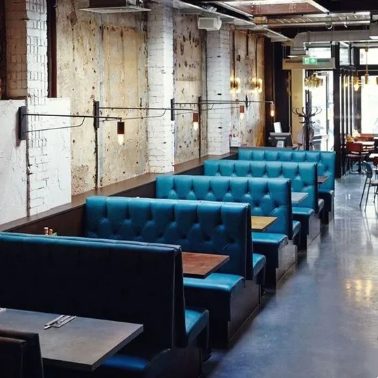 High-quality fast food restaurant Commercial furniture Cafe Sofa seat Restaurant booth