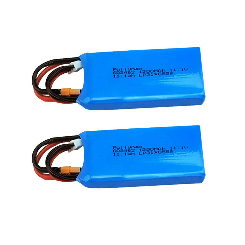 3S 11.1V Lipo Battery For XK x450 FPV RC Airplanes Spare Parts 11.1V 1100mAh/1300mAh Batteries For x450