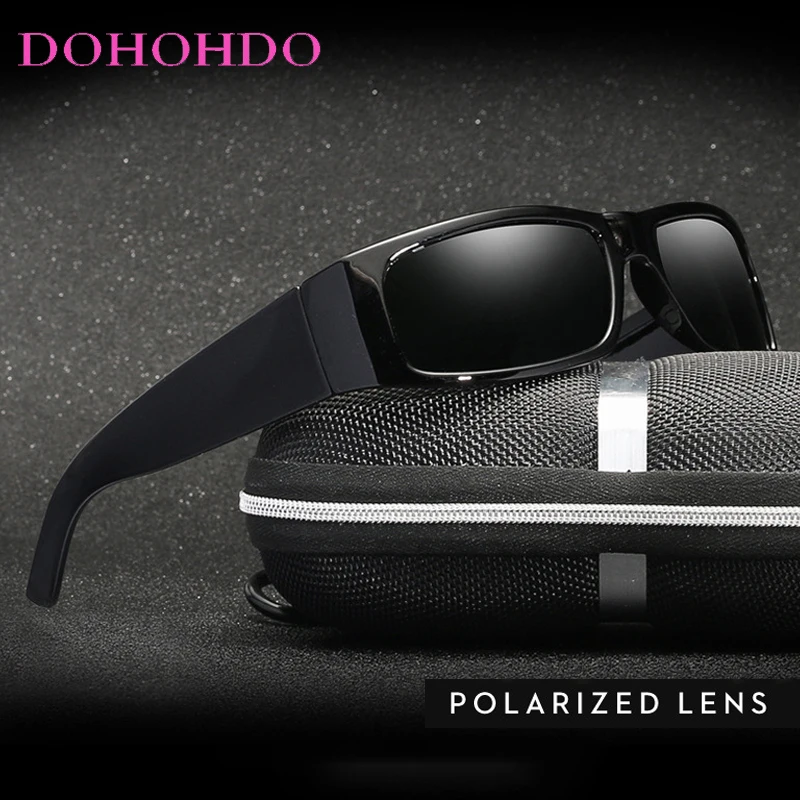 Square Cycling Eyewear Polarized Sports Sunglasses Men Women UV400 Brand Night Vision Glasses Driving Fishing Anti-Glare Goggles