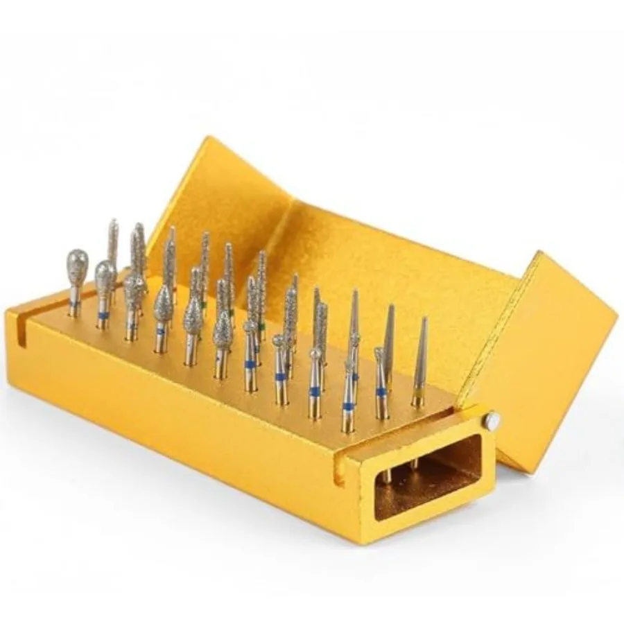 

Set of 30 pcs Dental Material Dental Drill bit Dental cart Needle Box Dental Grinding Head