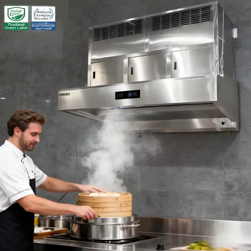 Source Factory New Customized Ductless Kitchen Hood ESP for Hotel Kitchen CE ISO Certified