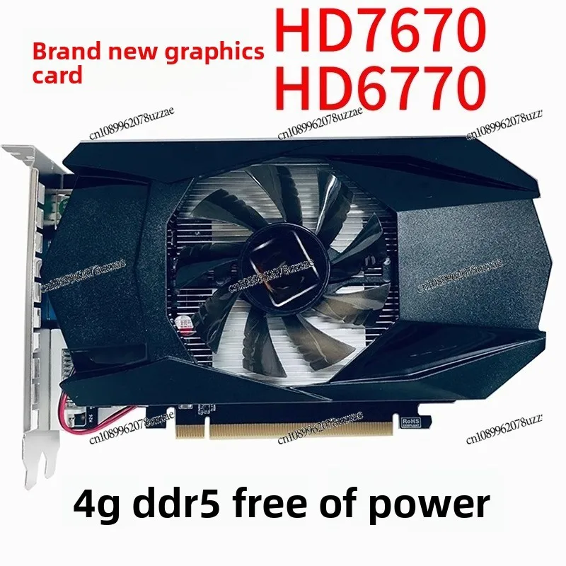

HD7670 4G Graphics Card HD6770 1G Game Installation Upgrade Desktop Computer LOL Independent Office Graphics Card