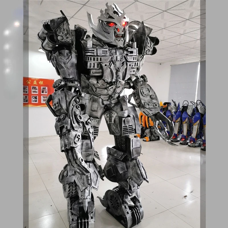 Led Robot Men Wearable Costume Commercial Performance Armor Wears Flexible Mecha Clothing Prop Stage Party Club Cosplay Clothing