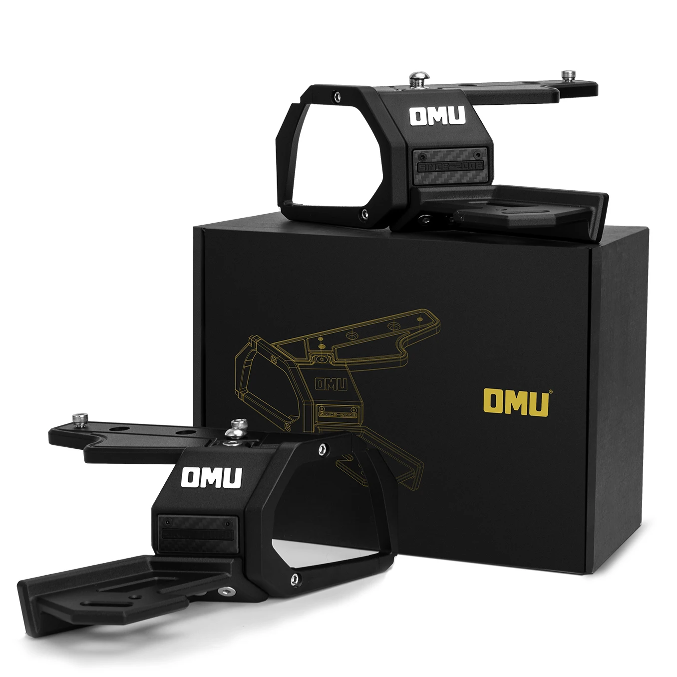 OMU Aluminum & Carbon Fiber a Pillar Light Holder for Bronco Off Road Accessories Maiker Manufacturer