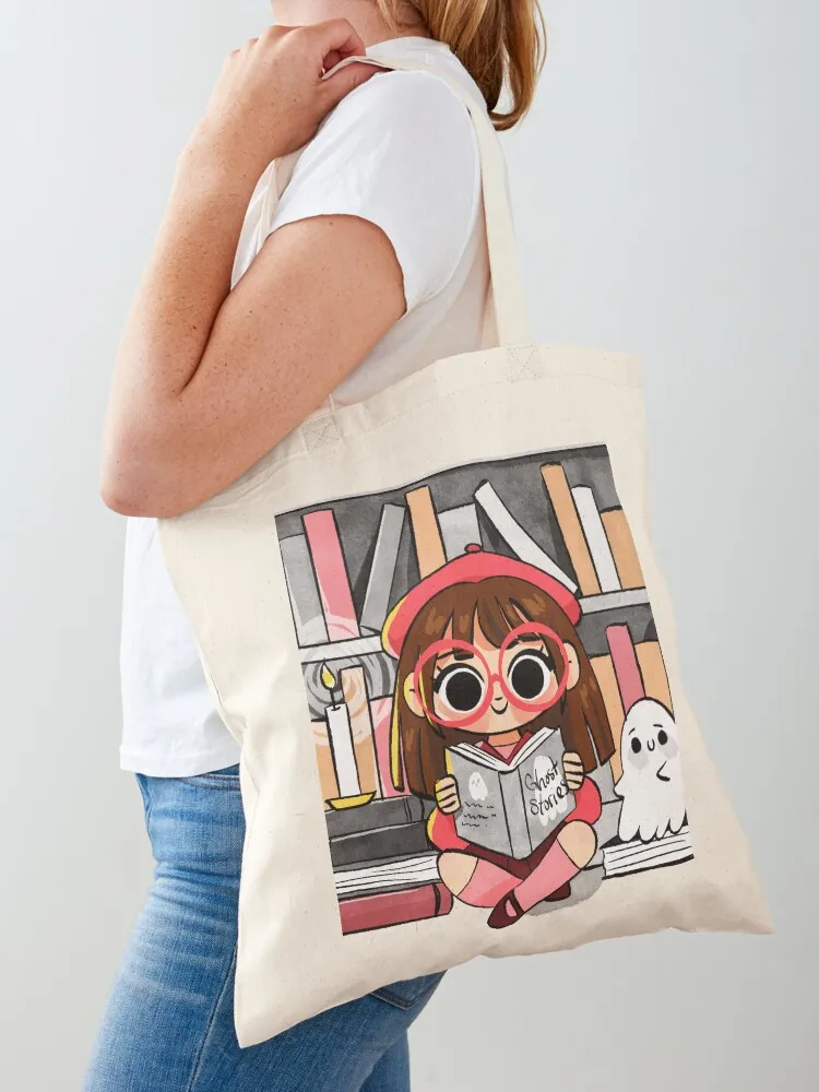 Reading Ghost Stories Tote Bag Canvas stote bag ecological bags great bag