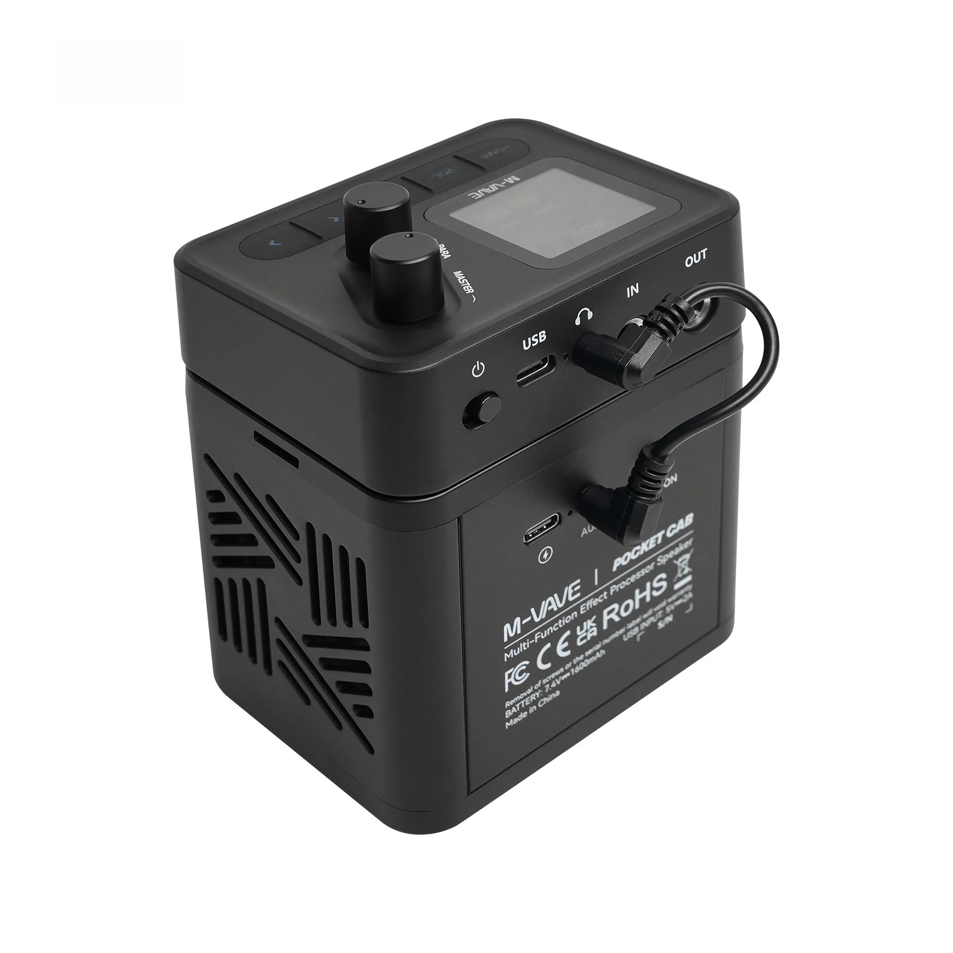 M VAVE Pocket Guitar Amplifier Mini Portable Speaker with Dual Bass Diaphragm for Beginners
