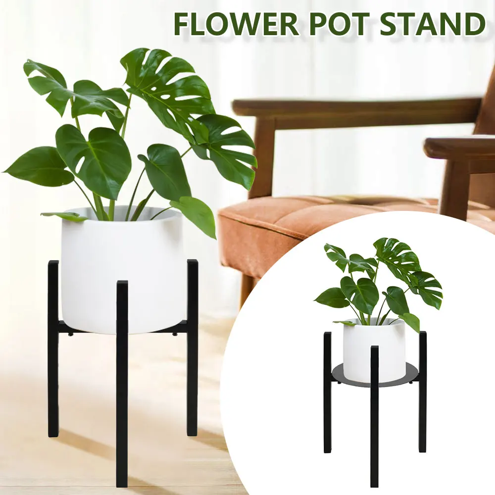 

Adjustable Plant Stand Stainless Steel Plant Holders 38cm Height Plant Rack Easy Assembly Plant Shelf Stable Stylish Plant