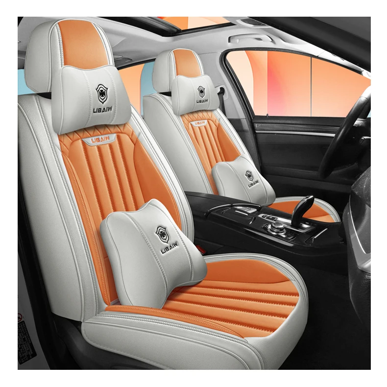 

Interior Accessories New Technology Abrasion Resistant Breathable Universal PU Leather Car Seat Cover