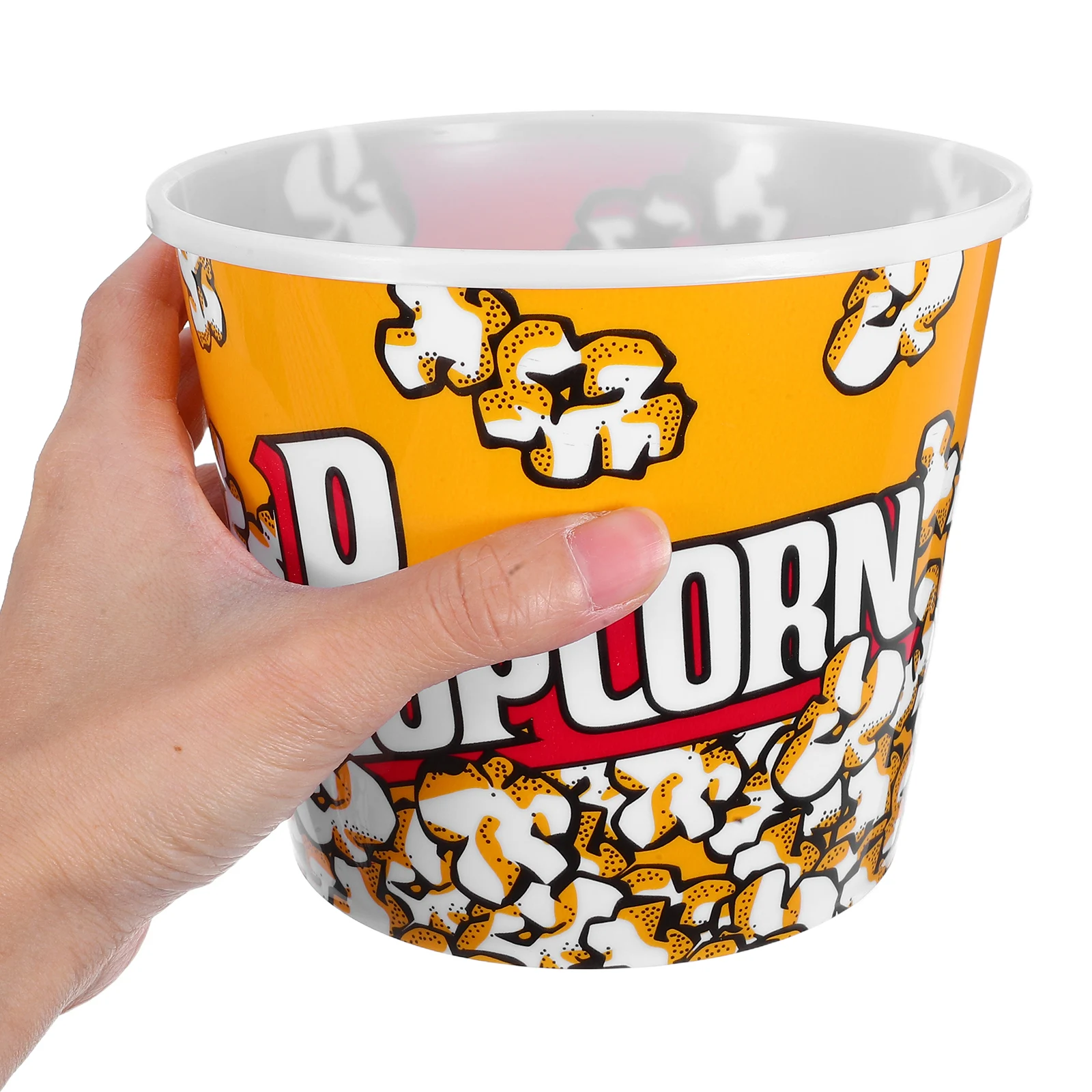10Pcs Popcorn Basket Reusable Plastic Popcorn Bucket Containers for Movie Night