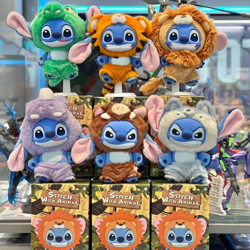 

Виниловая плюшевая глухая коробка серии Disney Stitch Wild Animal, креативная кукла ручной работы