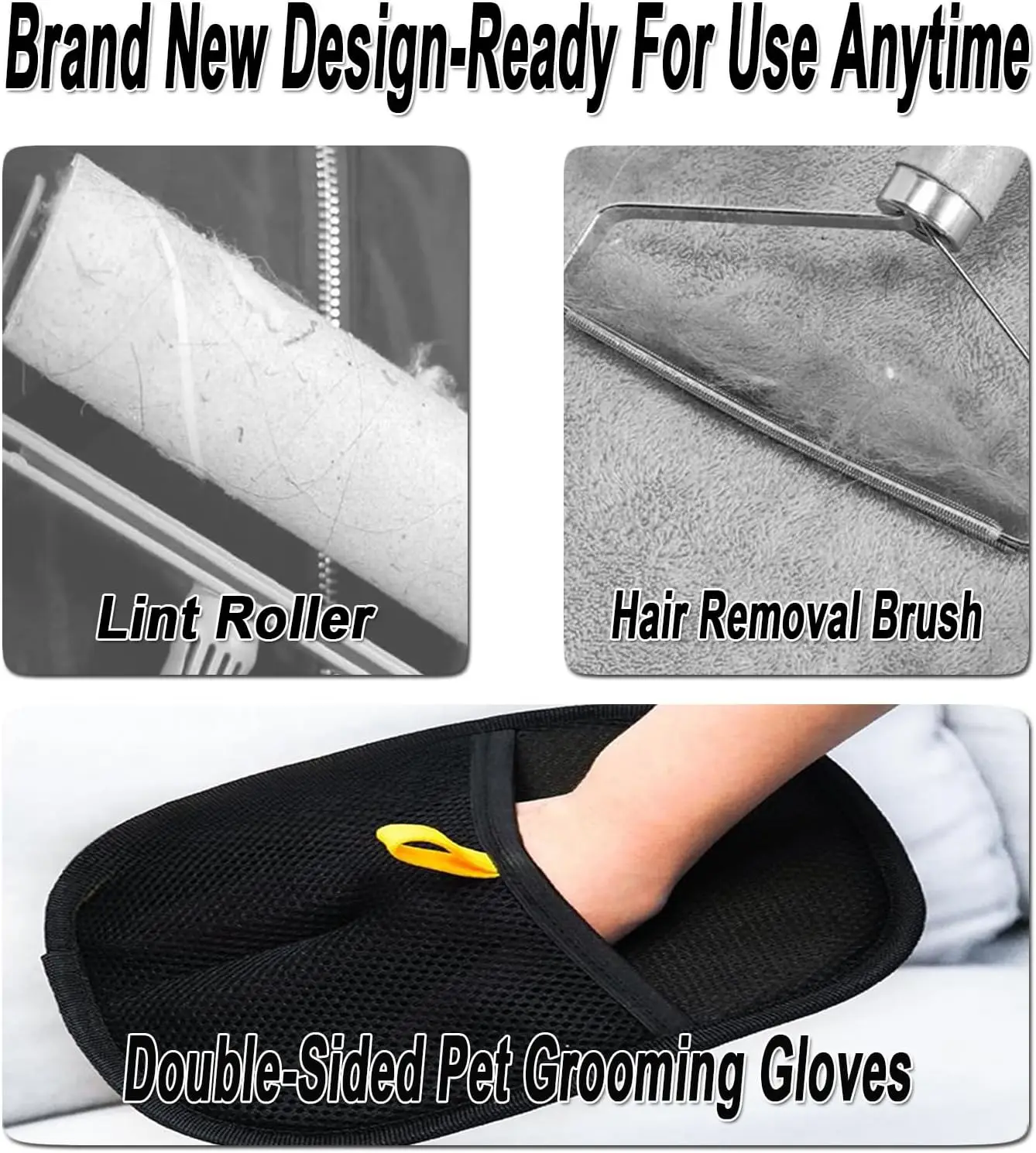 Dwustronne rękawice do pielęgnacji zwierząt domowych do kąpieli psów, rękawice wielokrotnego użytku do usuwania sierści zwierząt domowych do mycia, usuwania sierści