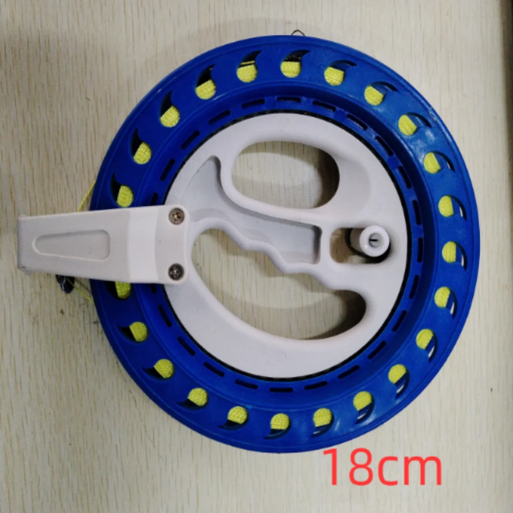 Grip Twisted String Line Round Blue String Flying Kite Reel Winder Fire Wheel Handle Tool