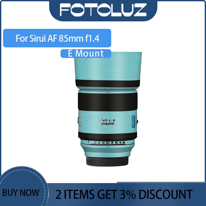 Anti-Scratch เลนส์กล้องไวนิลห่อฟิล์มสําหรับ Sirui AF 85 มม.F1.4 E Mount 85F1.4 Decal ผิวป้องกันส่วนบุคคล