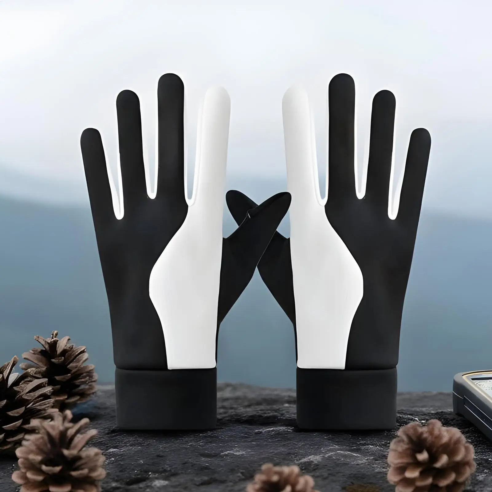 

Мотоциклетные перчатки для мужчин, теплые защитные перчатки для мотоциклов с полным пальцем, мотоциклетные перчатки для мужчин и женщин для верховой езды Powersports