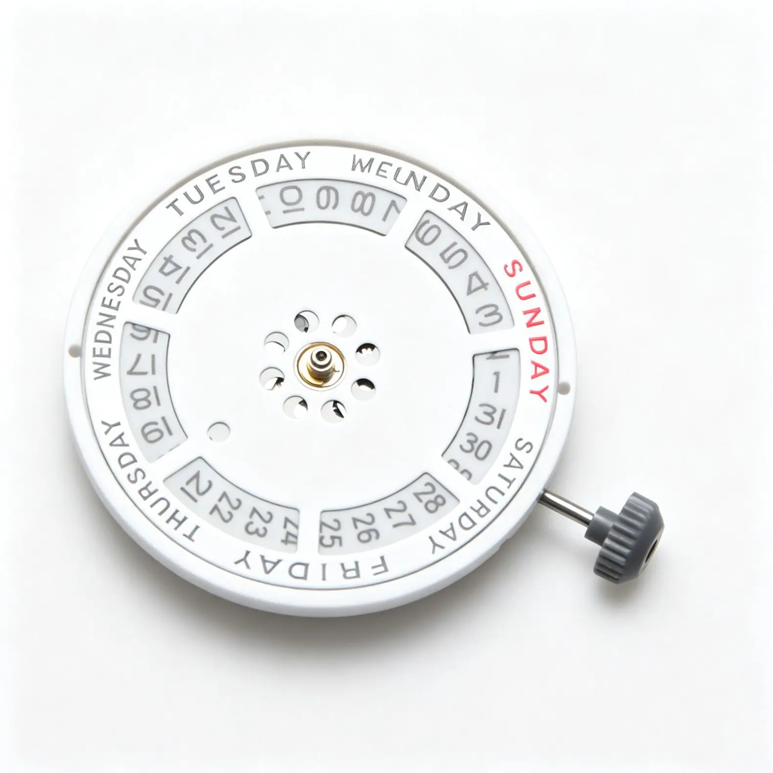 21 Jewels For Miyota 8285 Mechanical Automatic Movement 21,600 Vph Double Calendar Date At 3:00 Watch Movement Replacement