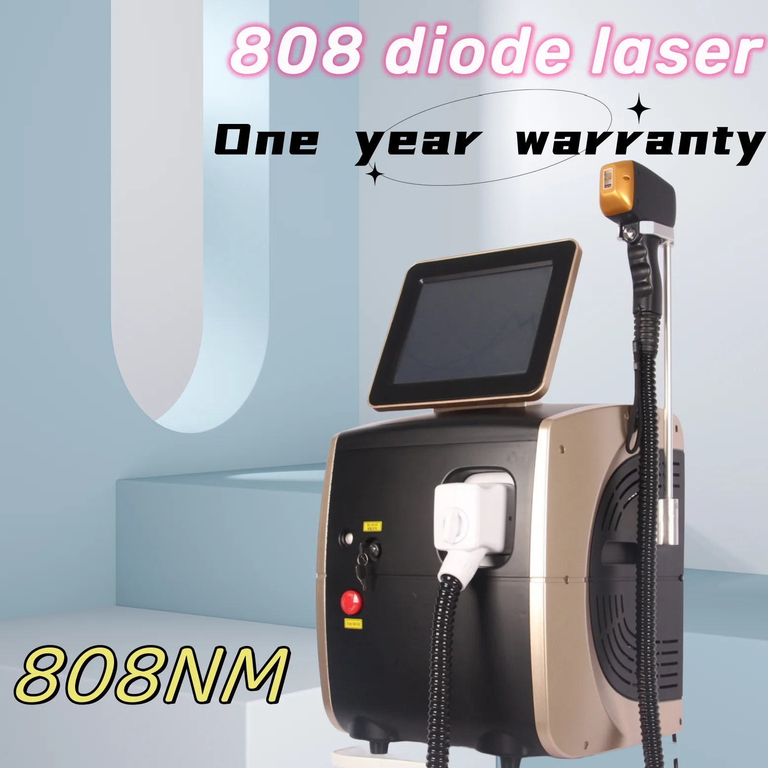 

2024 Portable Permanent Hair Removal Diode Ice Point Painless 3 Waves Ice Titanium laserr Body 808nm 755nm 1064nm