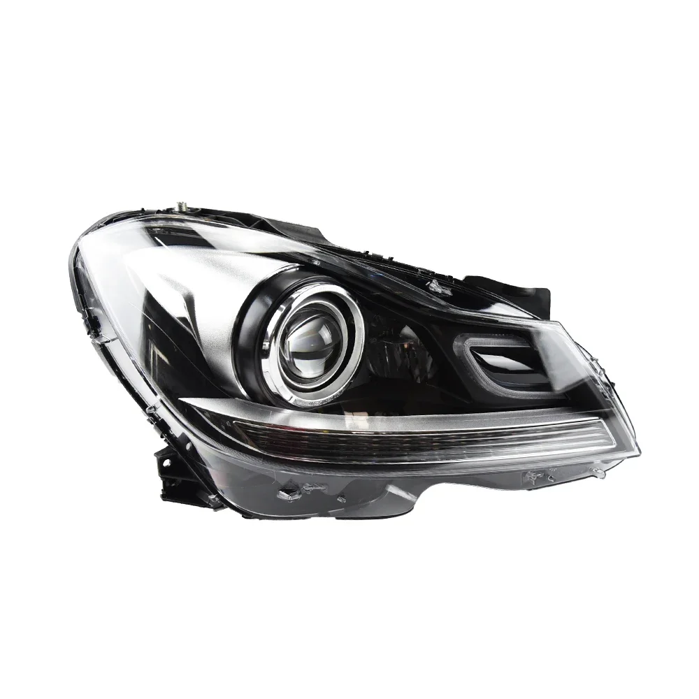 Car Front Lamps For Benz C200 C260 C300 2011-2013 W204 Auto Headlights Assembly Upgrade LED Bifocal Projector Lens Accessories