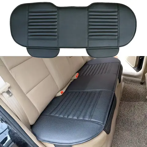 PU Leather Car Seat Cover Universal Vehicle Seat Cushion Anti Slip Chair Protector Mat Waterproof Sweatproof Surface