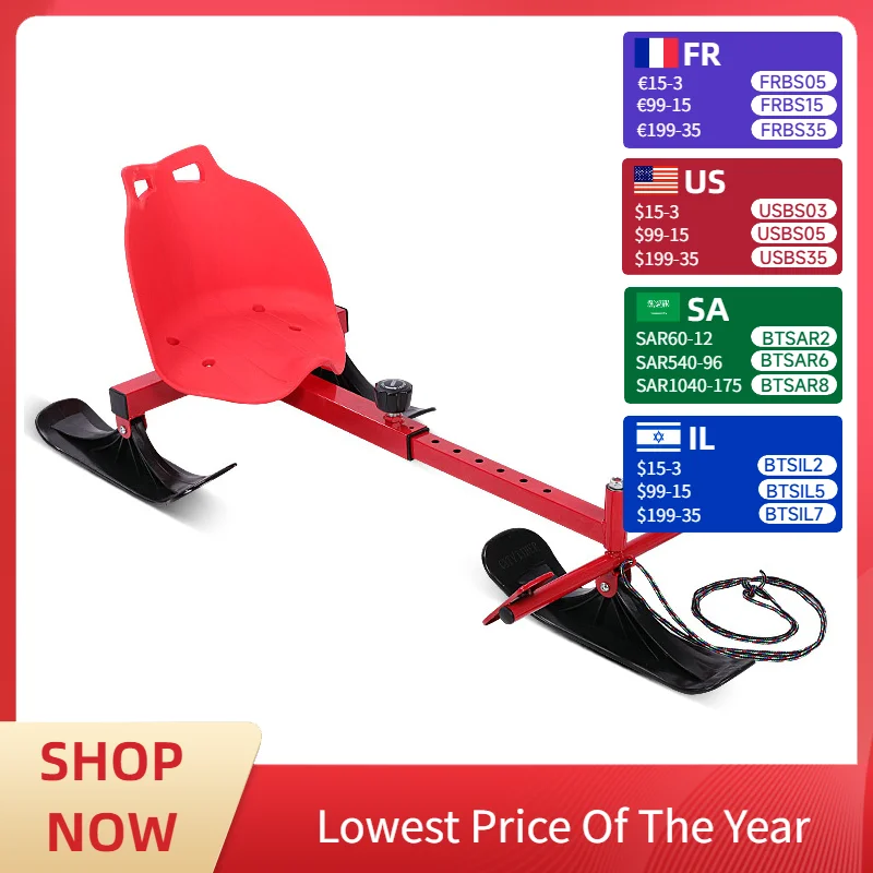 

Steel Ice-skating Equipment Brand-New Snow Sledge Ski Carts Skating Car