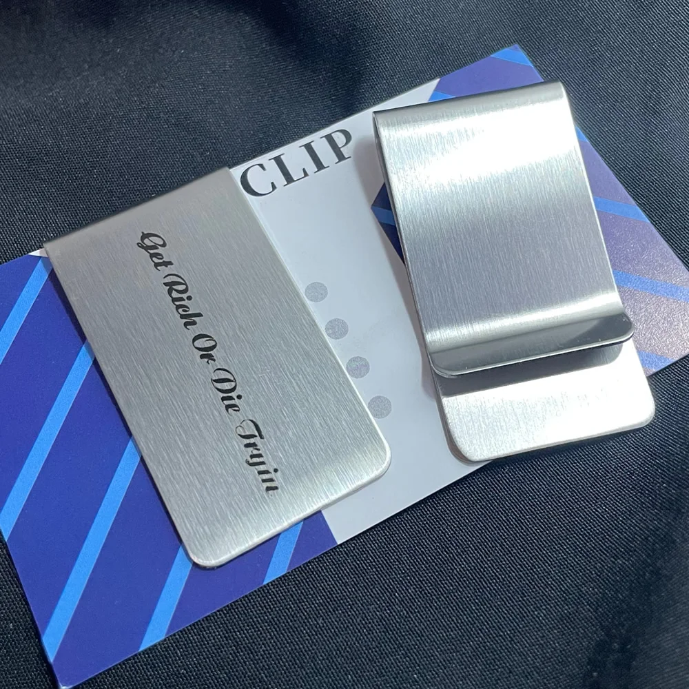 

5PCS Personality Men's Money Clip Ideal for Going Out Money Clip - For Banknotes Made of Stainless Steel New and Fashion Gifs