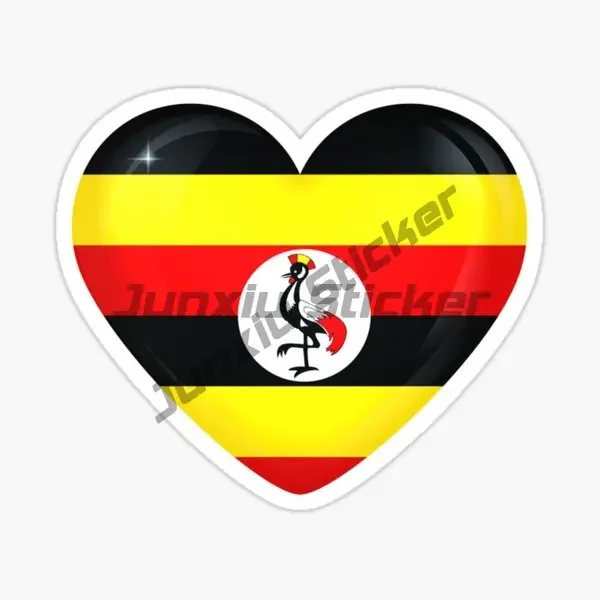 أوغندا UG العلم خريطة شعار ملصق شاحنة نافذة السيارة دراجة نارية دراجة فان الزجاج خوذة سباق العربة على الطرق الوعرة ملصق مائي للتخصيص