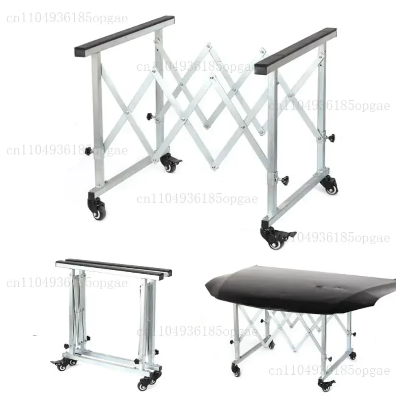 Car depression repair, painted hood large bracket, easy storage, mobile door rack with locking wheel