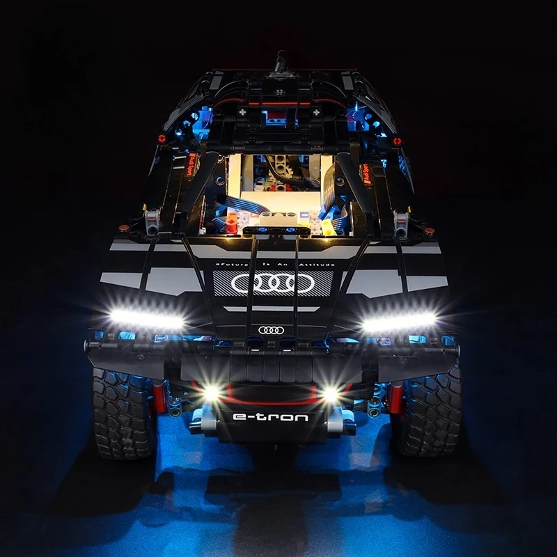 مجموعة إضاءة LED بدون نموذج مناسبة لـ LEGO Technic Audi RS Q E-tron 42160 (باستثناء مكعبات البناء) #2