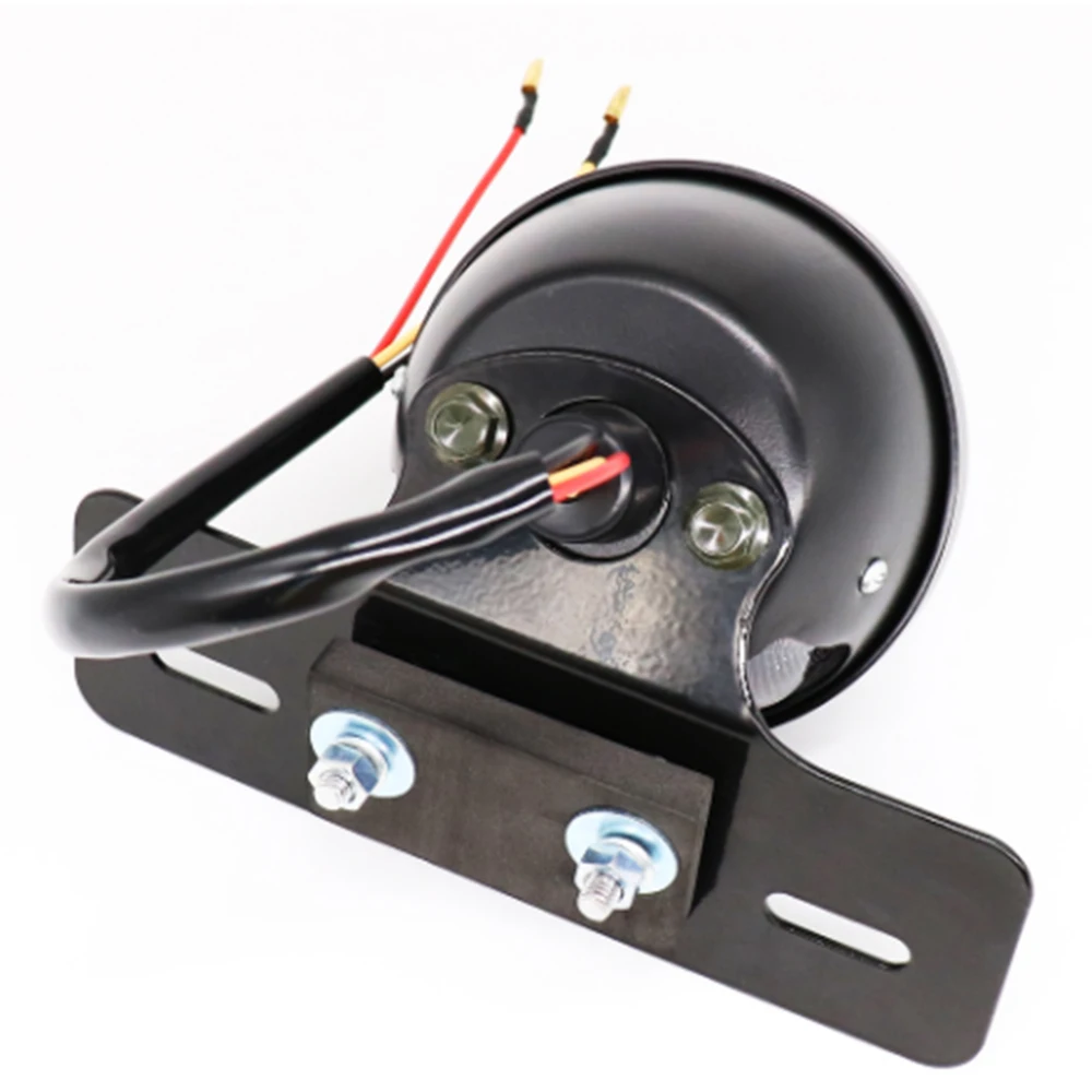 Motorcycle Rear Tail Brake Stop Light Tail Lamp with License Plate Bracket Mount for Harley Honda Suzuki Chopper Bobber