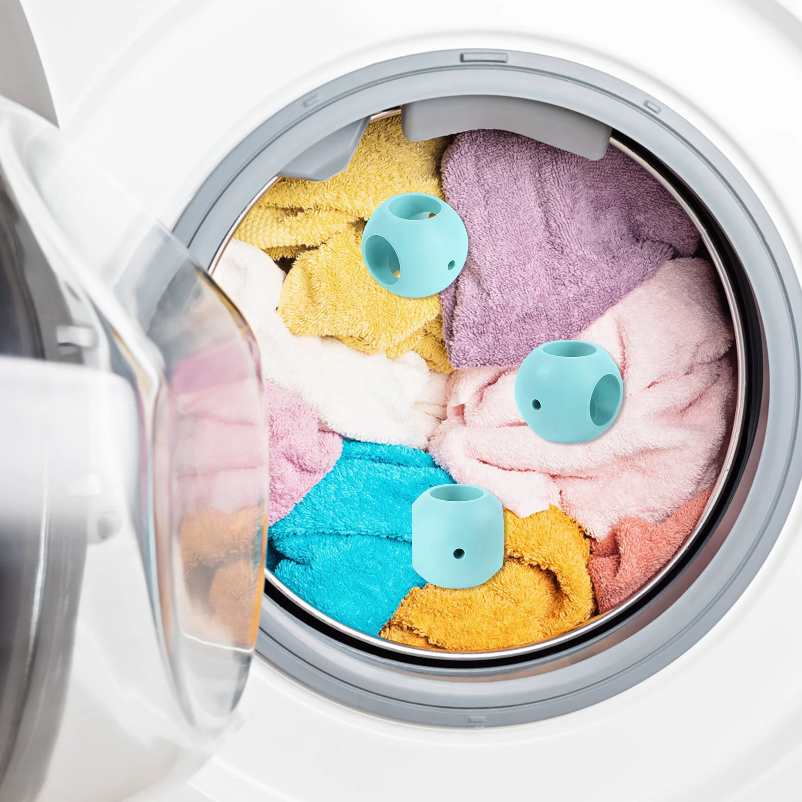 

2Pcs Magnetic Laundry Ball Reusable Lint Catcher for Washing Machine Keeps Clothes Tidy Dark Hair Removal Ball