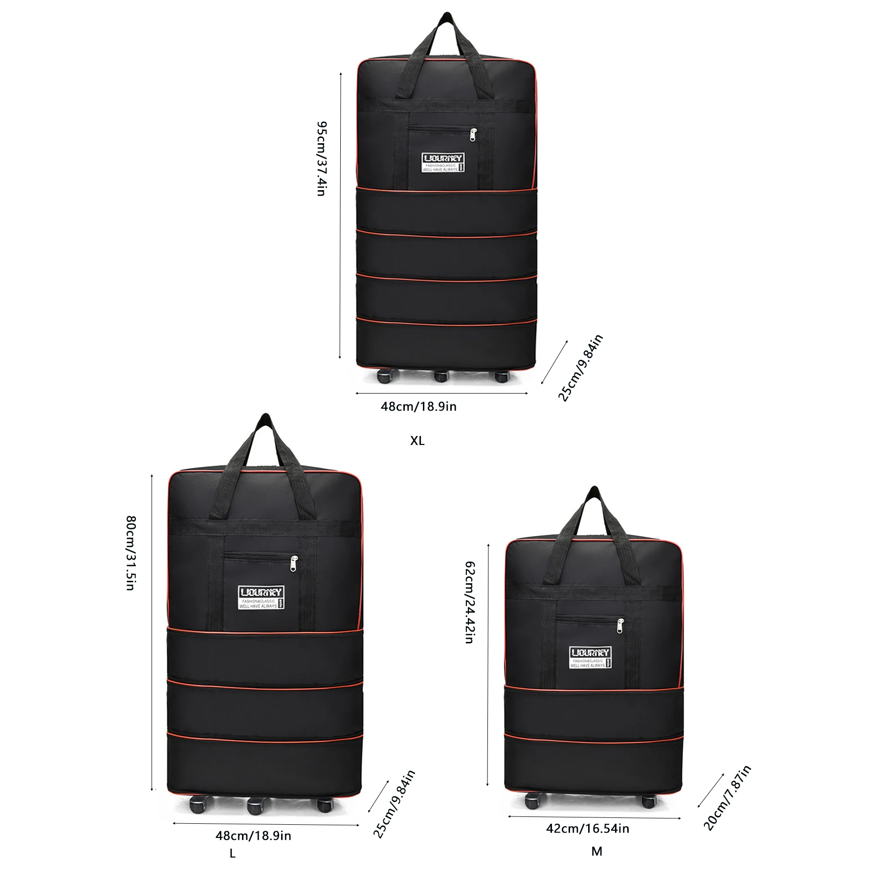 Folding travel bag, luggage,large capacity telescopic luggage, overnight bag,weekend travel bag, waterproof and wear-resistant