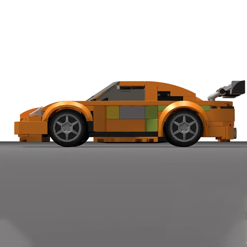 163pcs MOC City Champions Fast Furious Toyotaes Supras MK4 Model Building Blocks Christmas Gift Toy Architecture 3D Birthday