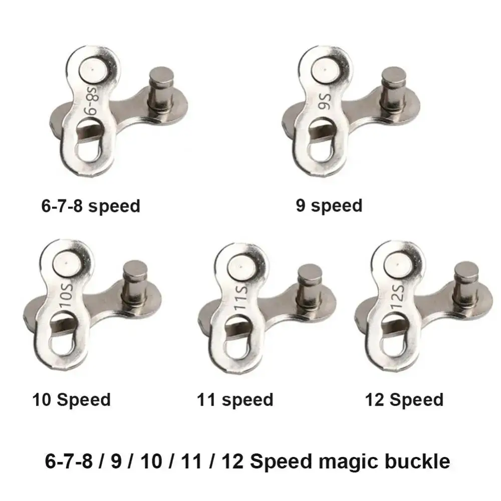 Bike Chain Quick Link Connector Lock Set MTB Road Bicycle Power Chain Quick Release Buckle for 1 6 7 8 9 10 11 12 Speed