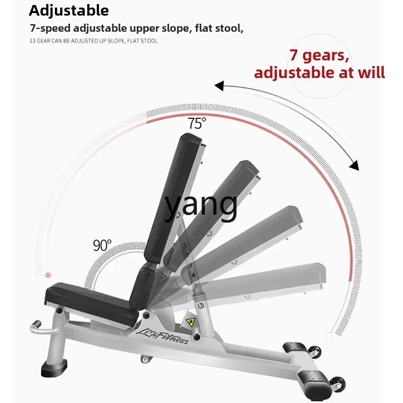 CCL Commercial Upward Oblique Dumbbell Stool Fitness Chair Household Adjustable Multifunctional Barbell