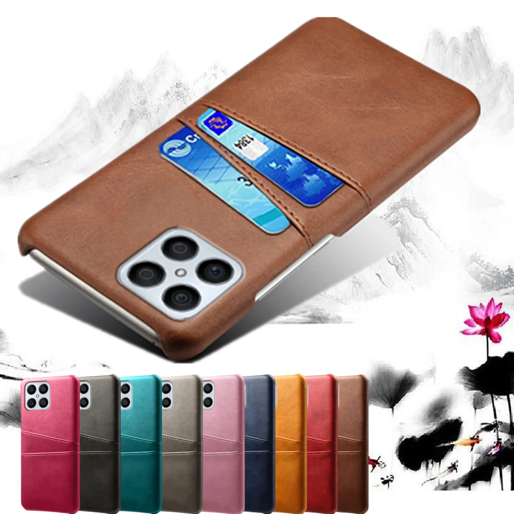 

For Honor X8 Case Honor X8 X9 50 Lite Pro 9X Lite Credit Card Case Vintage PU Leather Wallet Cover For Honor X8 10 10i 20 20s