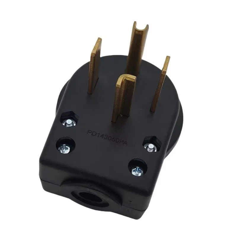 Plugue Nema 14-30P 30 Amp 125/250 Volts Ângulo Plug, 30Amp 125/250Volt Plug para Dyer e Faixas, Funciona com Cabo Od Max 1.06 Polegada